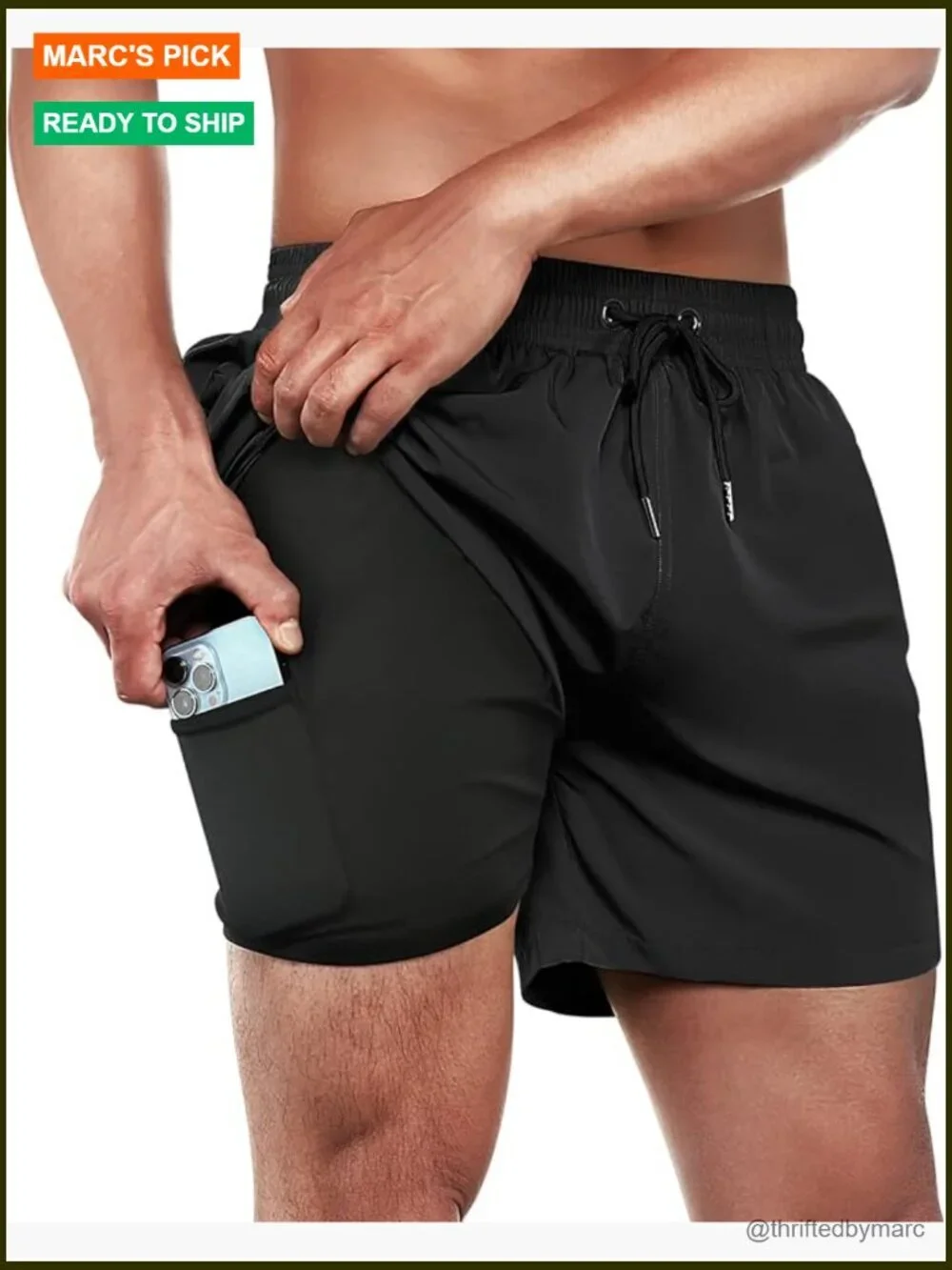 Men's Quick Dry Swim Trunks 5